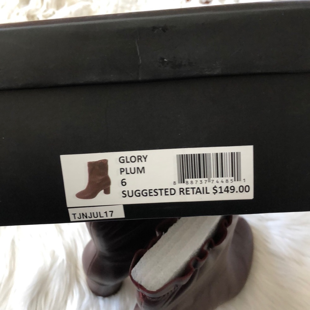 Nanette Nanette Lepore Plum Leather Glory Bootie - Picture 7 of 9